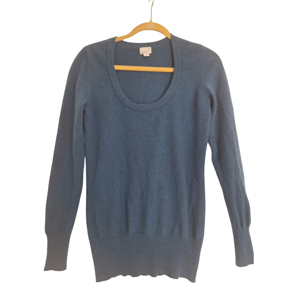 Caslon Nordstrom 100% cashmere sweater Size L Blue